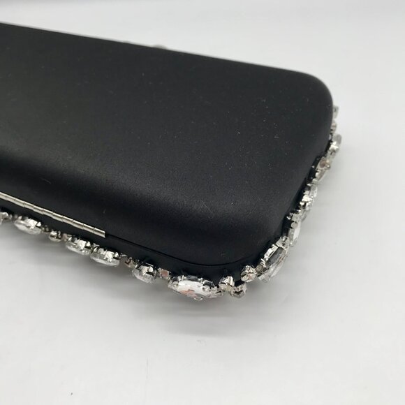 I.n.c. International Concepts Black East West Embellished Small Minaudiere Clutc - Picture 8 of 11